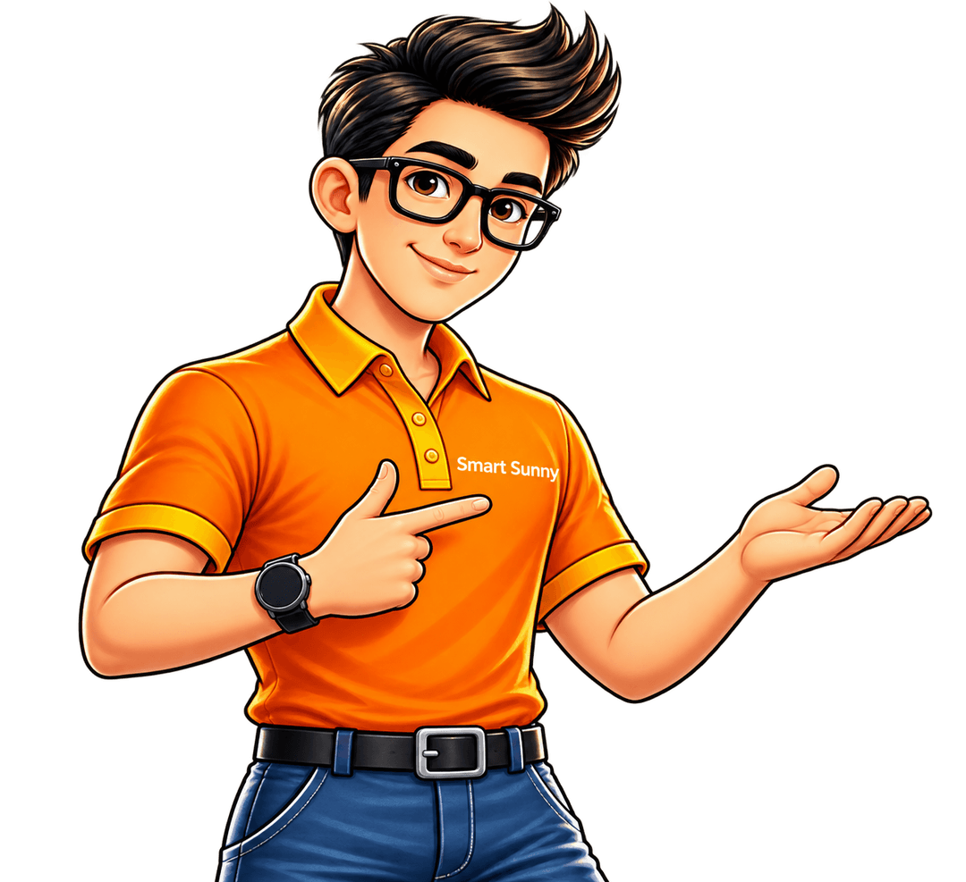 Smart Sunny explaining loan options